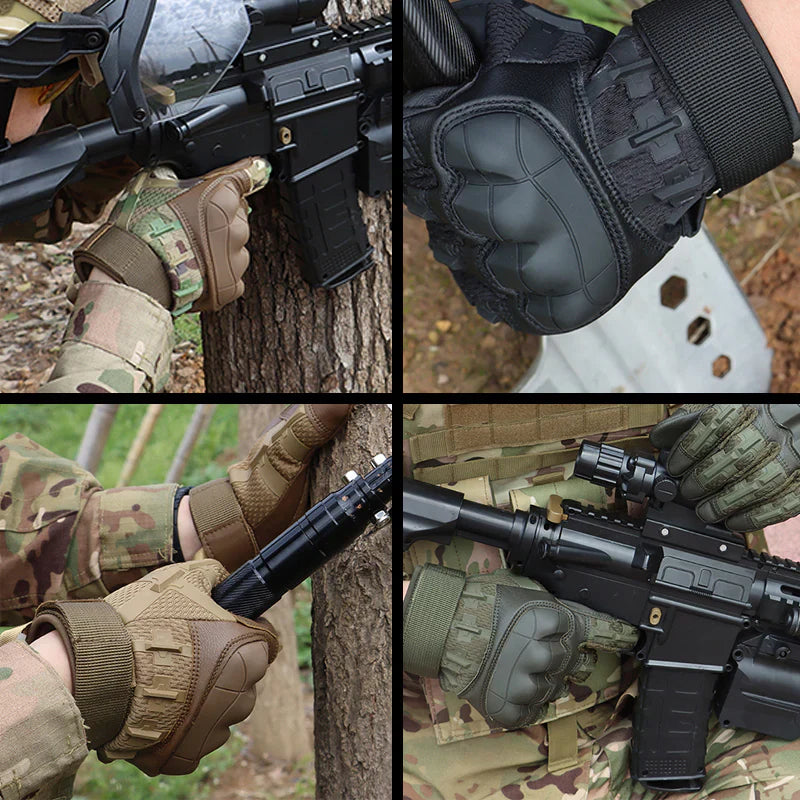 Tactical Gloves with Hard Knuckles for Outdoor Use