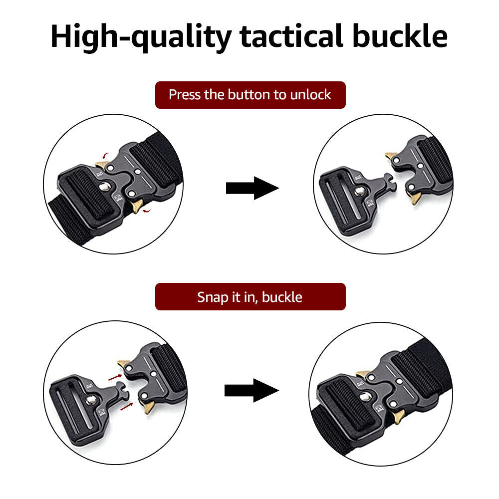 Tactical Belt with Quick Release – Heavy Duty Design
