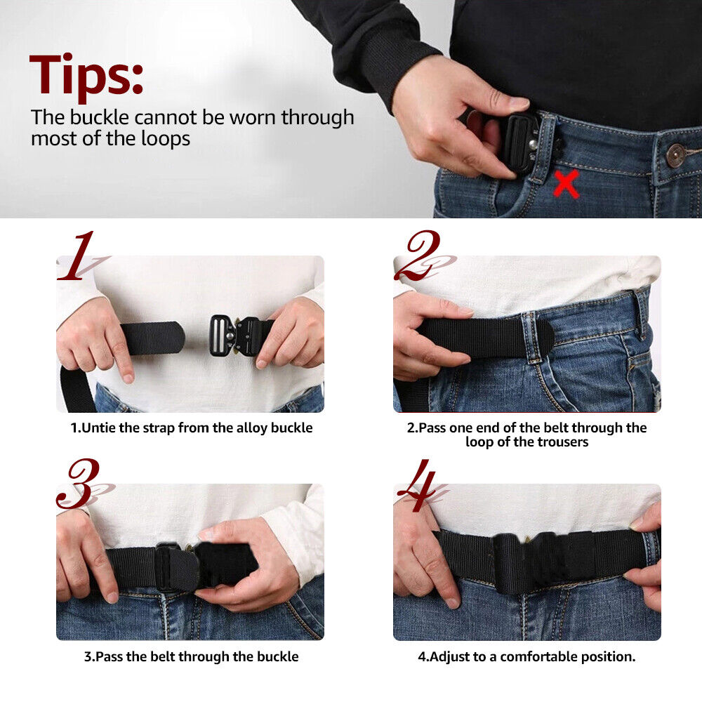 Tactical Belt with Quick Release – Heavy Duty Design
