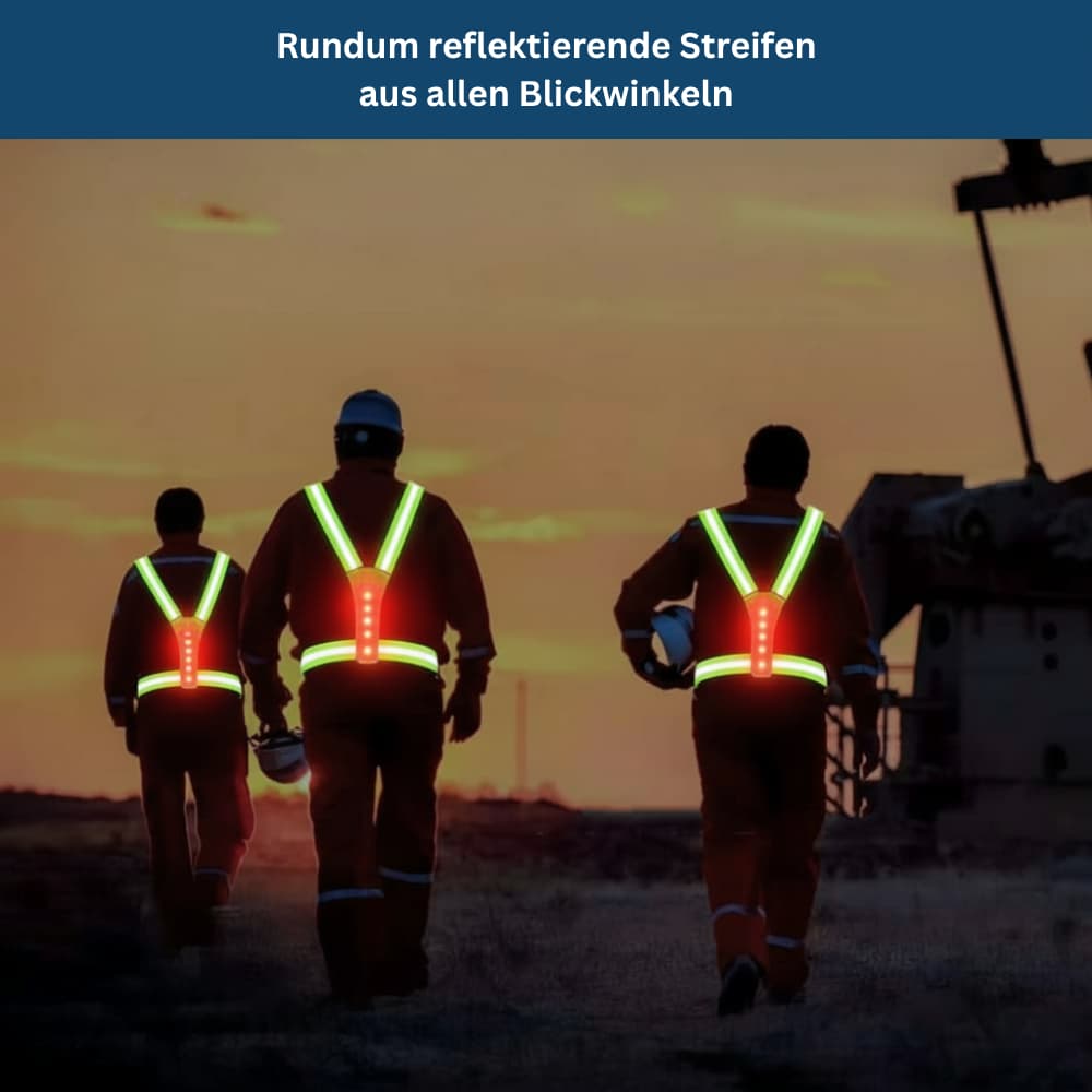 LED Safety Vest with High Visibility Design