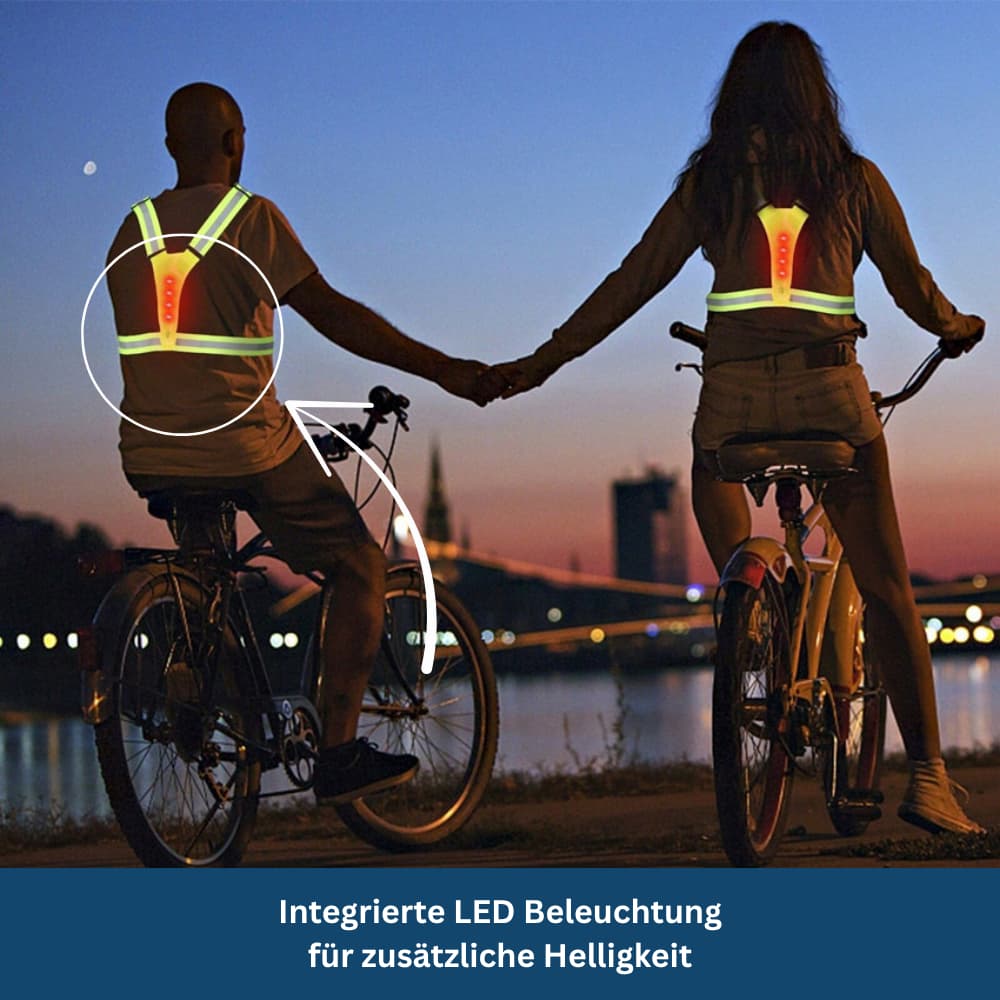 LED Safety Vest with High Visibility Design