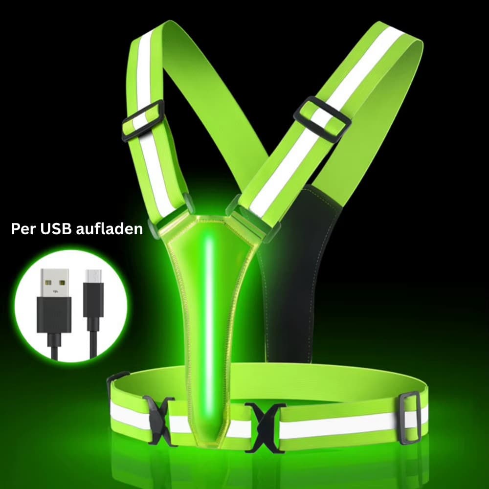 LED Safety Vest with High Visibility Design
