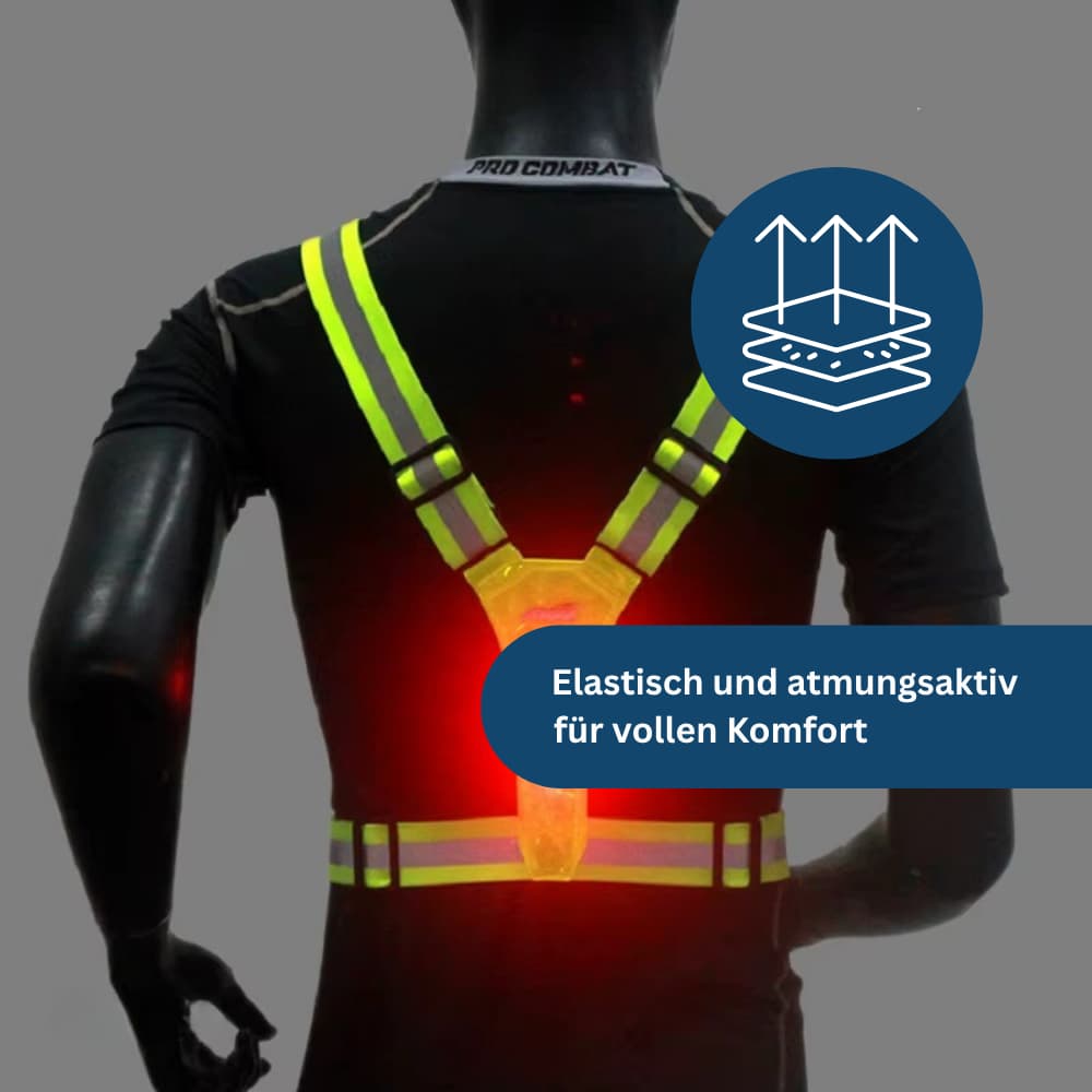 LED Safety Vest with High Visibility Design