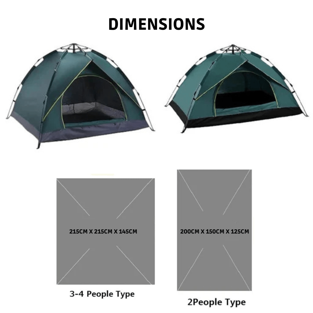 Instant Pop-Up Tent for Camping Outdoors