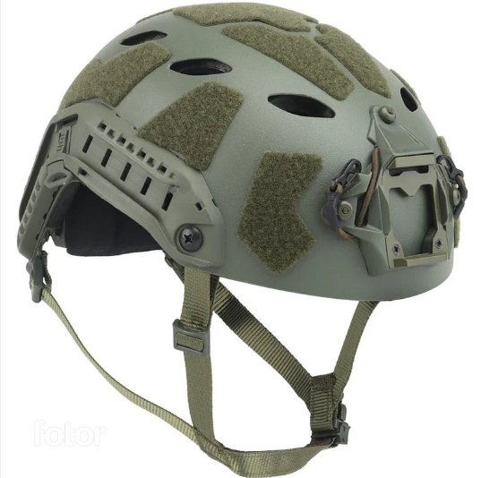 Tactical Helmet with Side Rails and NVG Mount – Lightweight Design