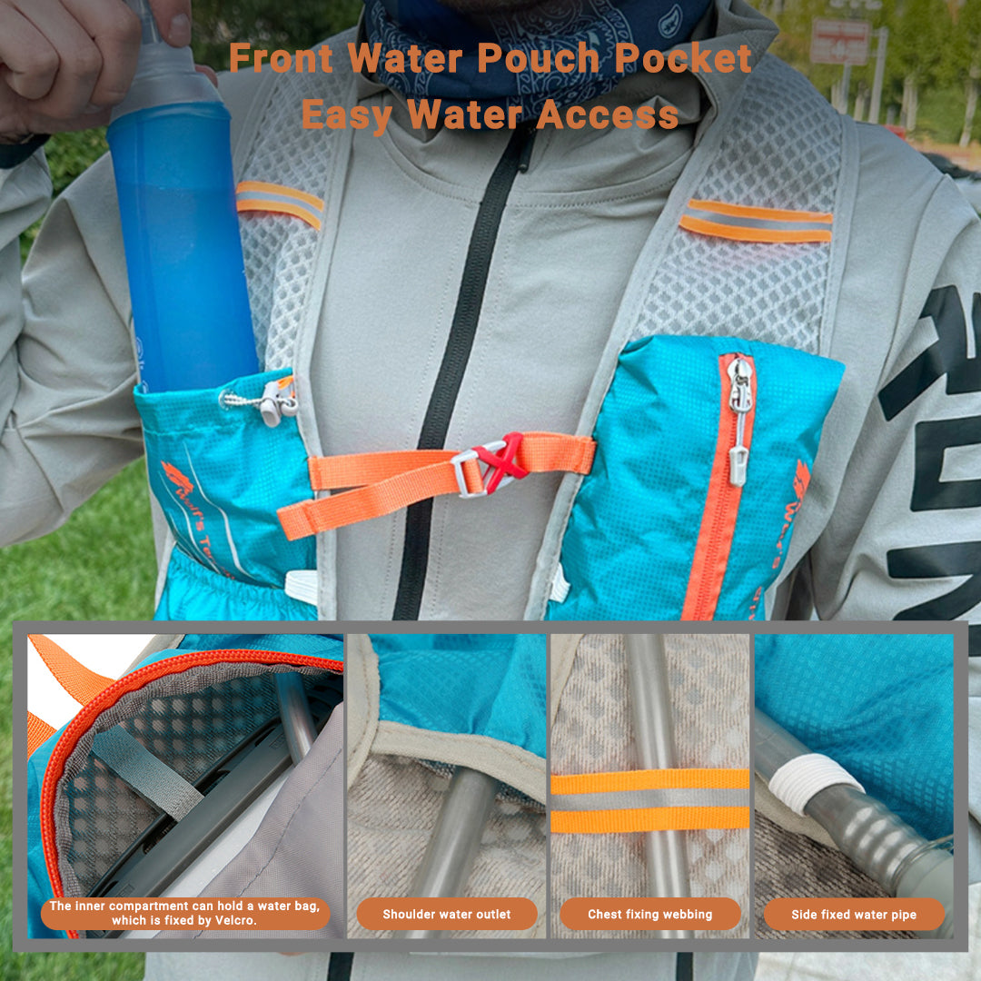 Lightweight Cycling and Hiking Backpack with Breathable Fabric