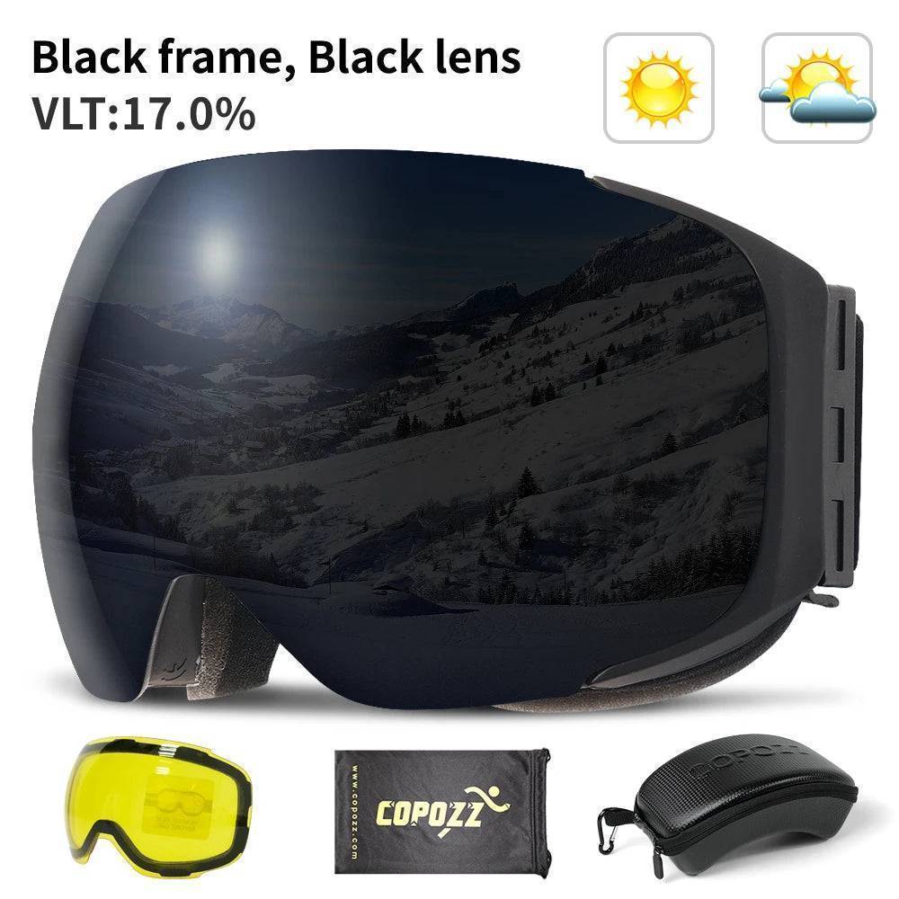 UV400 Protective Ski Goggles with Magnetic Quick-Change System