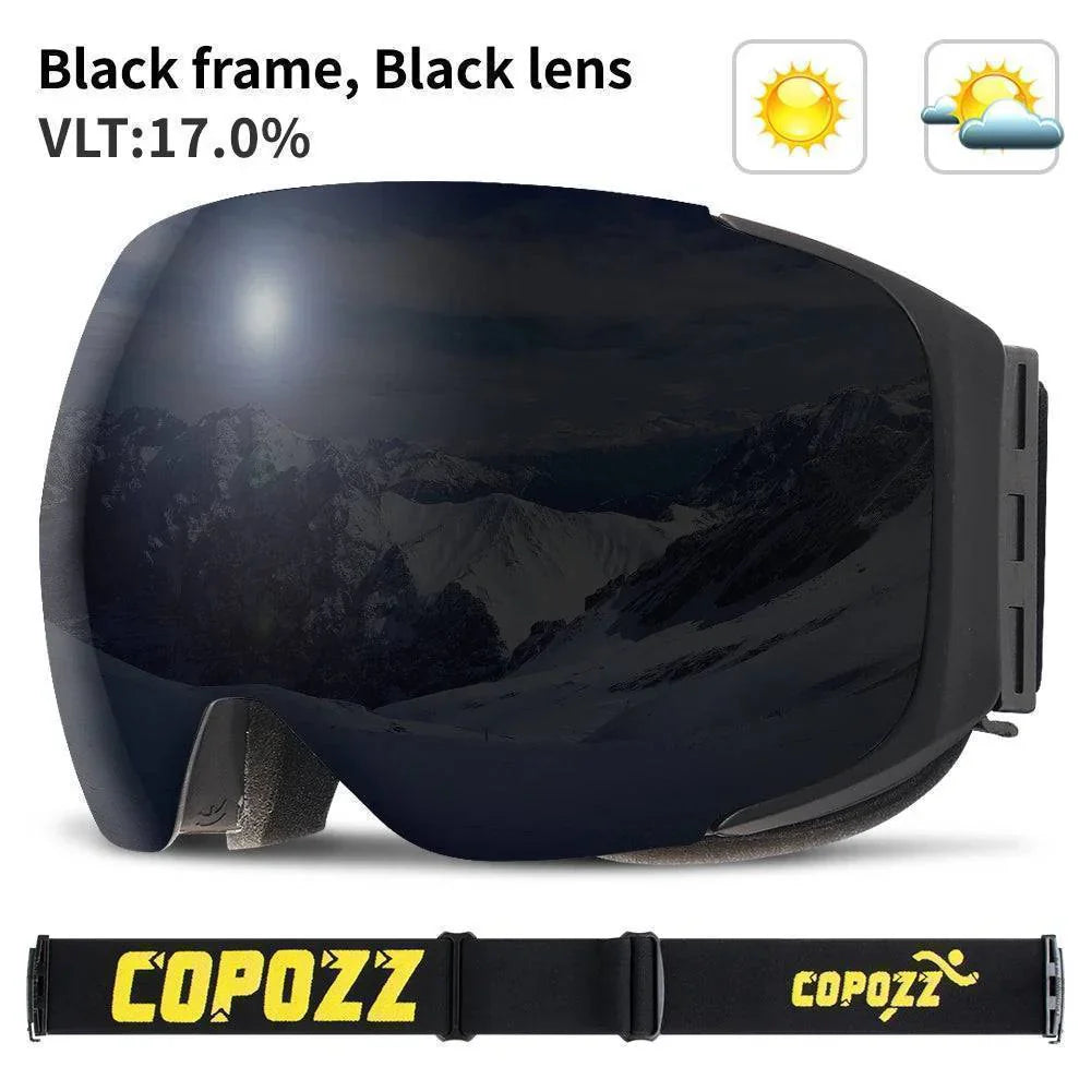 UV400 Protective Ski Goggles with Magnetic Quick-Change System