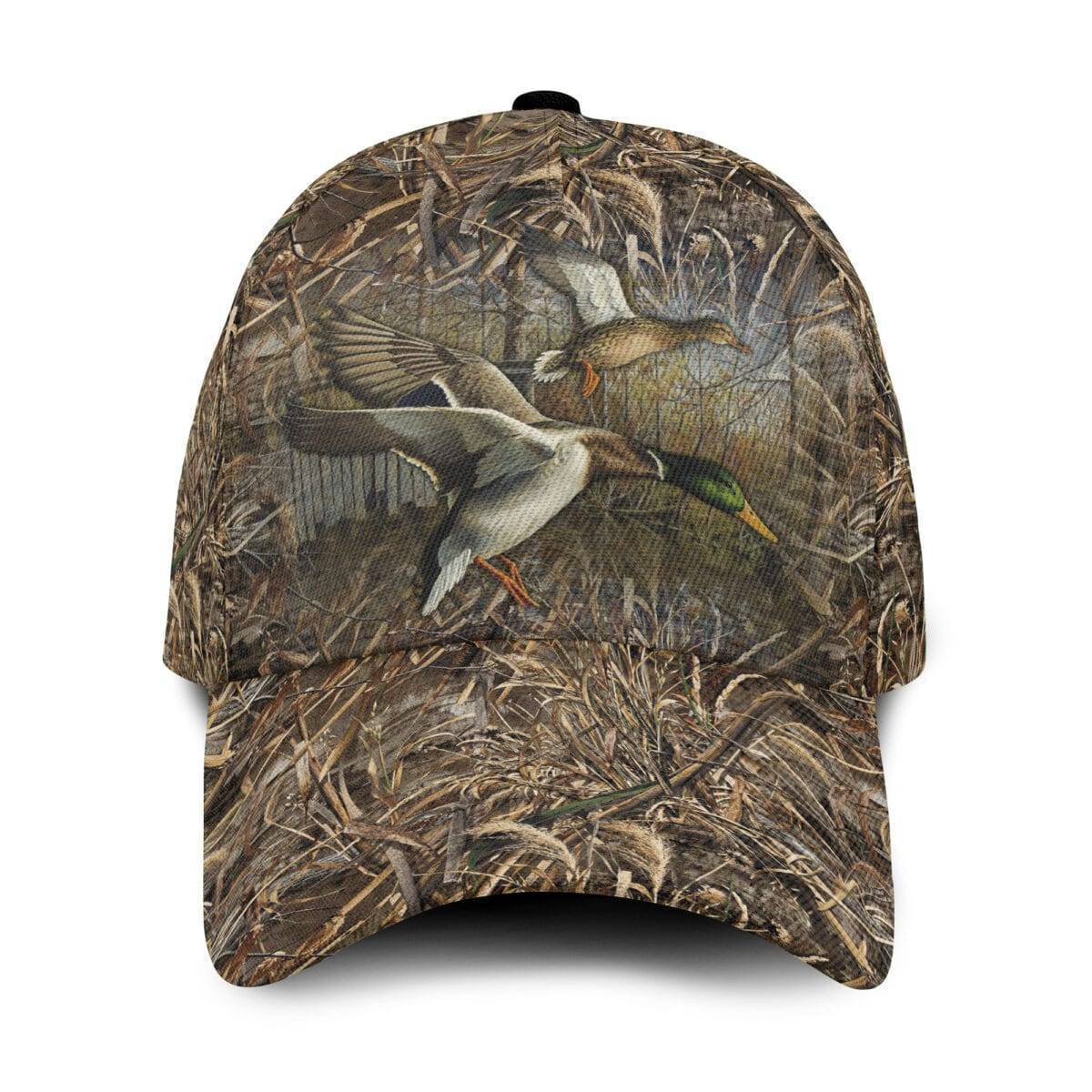 Baseball Cap with Camo Design for Mallard Duck Hunting