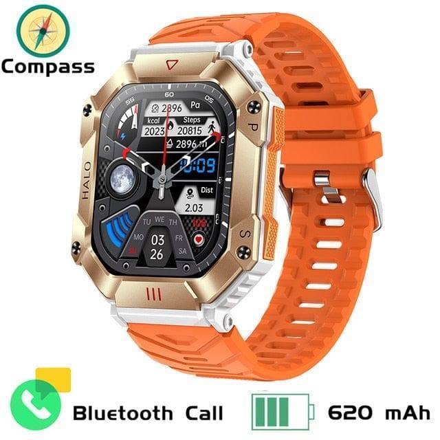 Durable Smartwatch with Extended Battery and Activity Monitoring