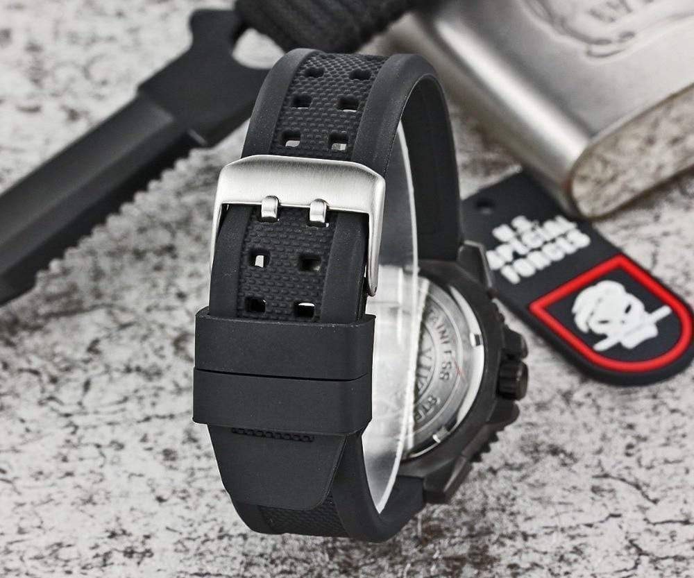 Waterproof Survival Watch for Tactical Use in Military Style