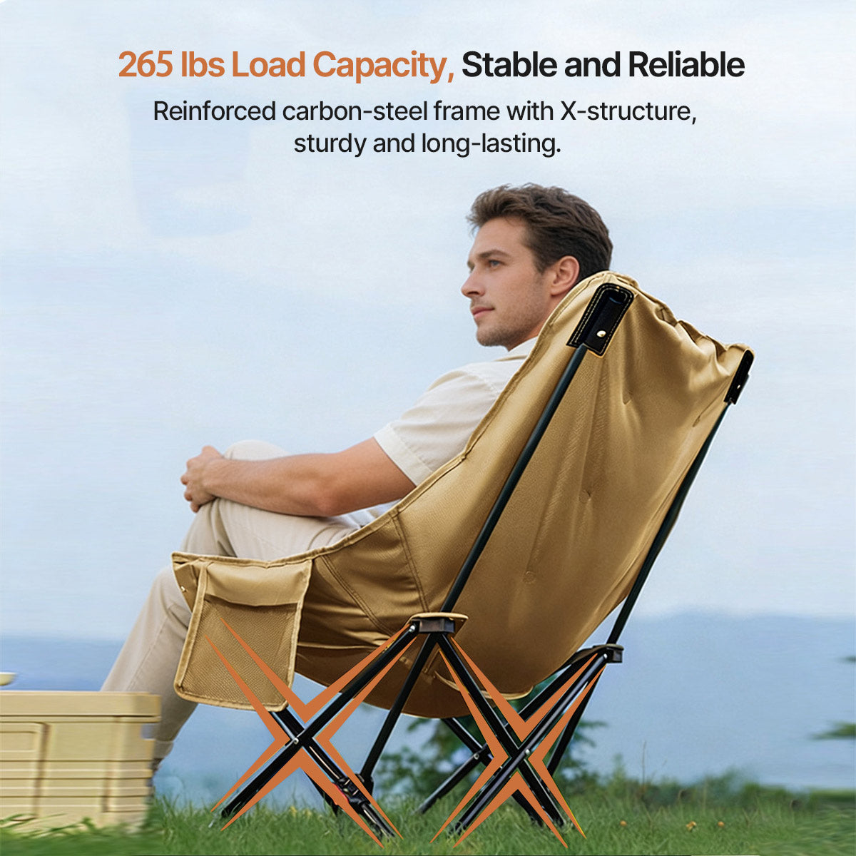 Adjustable Leg Rest Moon Chair for Relaxation and Comfort
