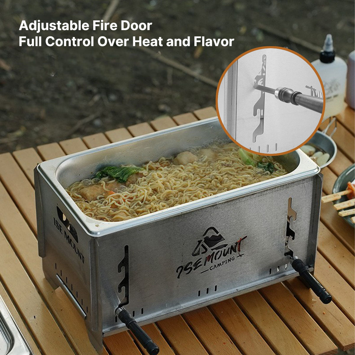 Versatile Charcoal Grill and Camping Stove for Outdoor Cooking