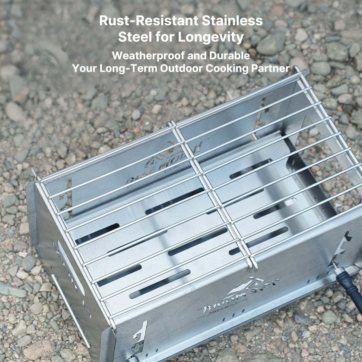 Versatile Charcoal Grill and Camping Stove for Outdoor Cooking