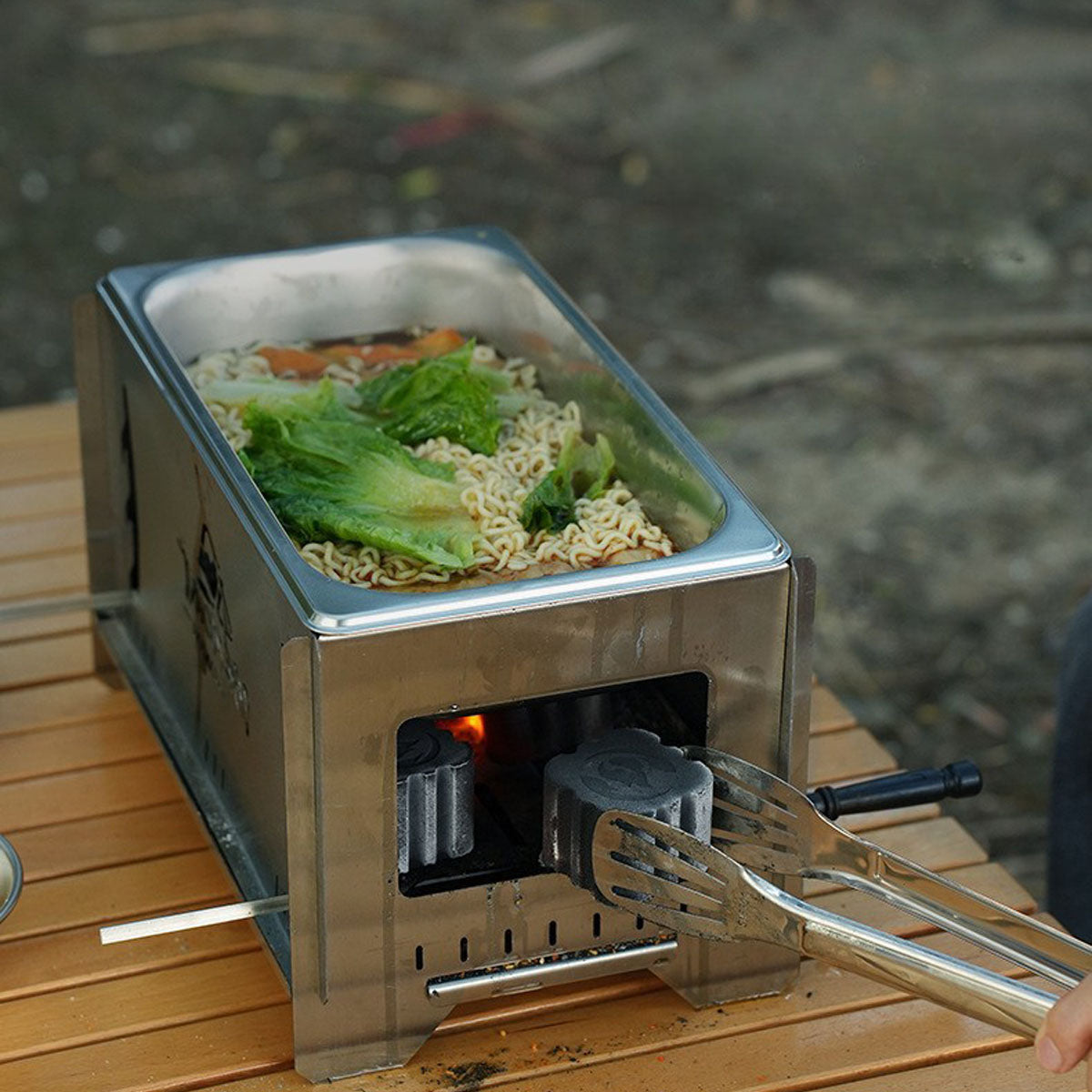 Versatile Charcoal Grill and Camping Stove for Outdoor Cooking