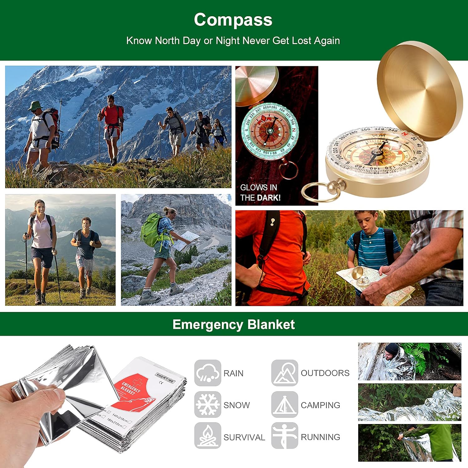 Survival Gear Kit for Outdoor Emergencies