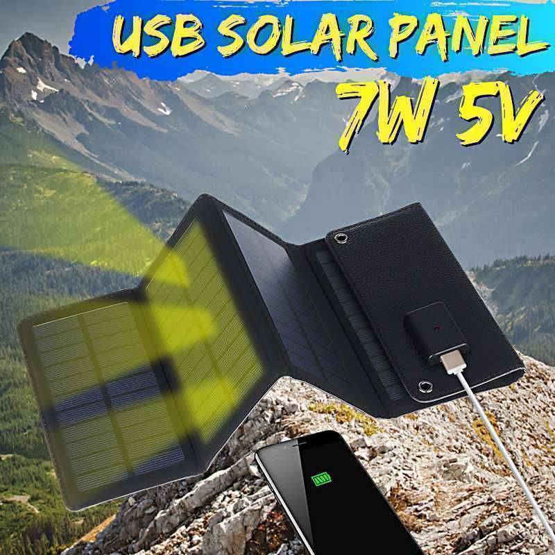 Portable Solar Charger with Folding Design for Outdoor Use