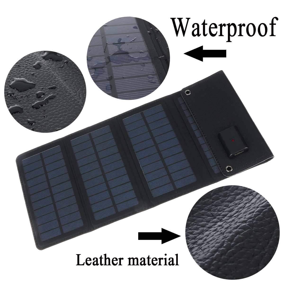 Portable Solar Charger with Folding Design for Outdoor Use