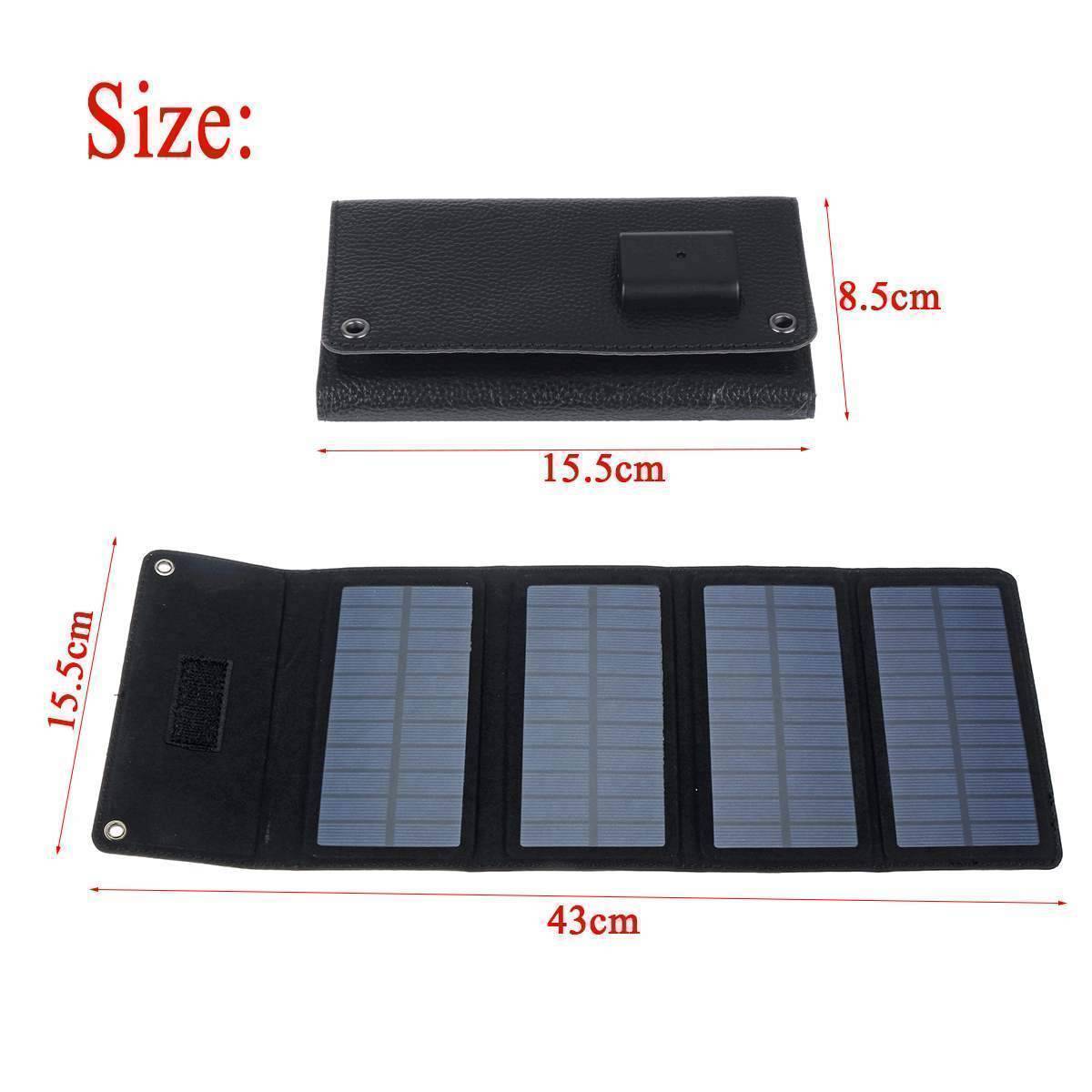 Portable Solar Charger with Folding Design for Outdoor Use