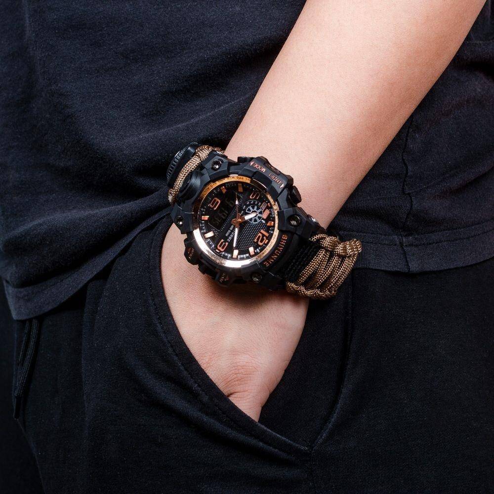 Digital Quartz Watch for Outdoor and Military Use