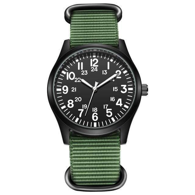 Sporty Quartz Watch with Outdoor Nylon Strap