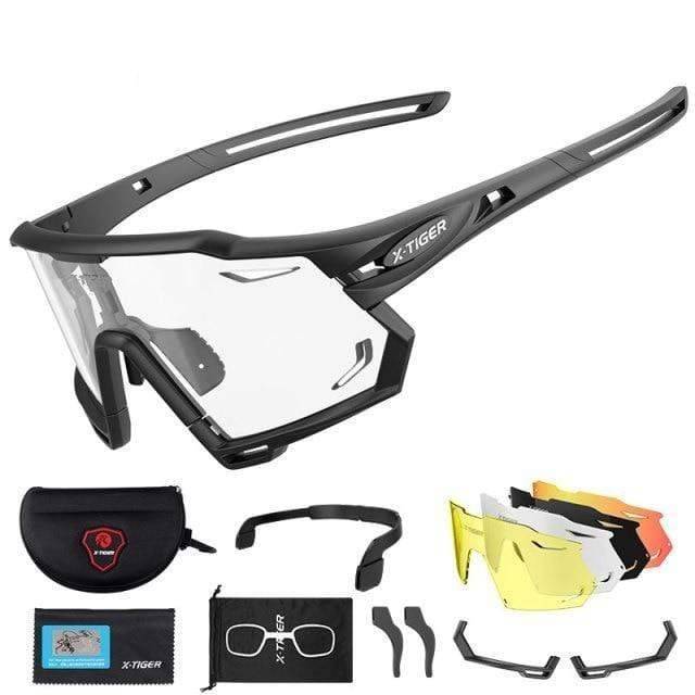 Outdoor Sports Sunglasses with Photochromic Lenses for Cycling