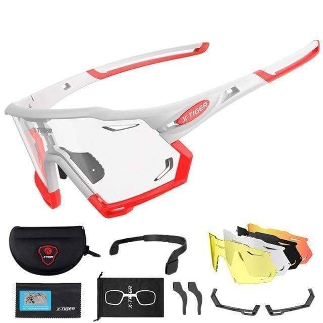 Outdoor Sports Sunglasses with Photochromic Lenses for Cycling