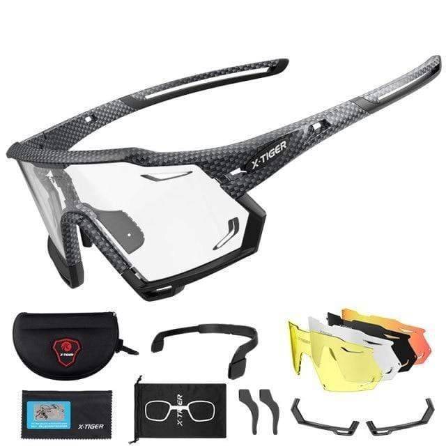 Outdoor Sports Sunglasses with Photochromic Lenses for Cycling