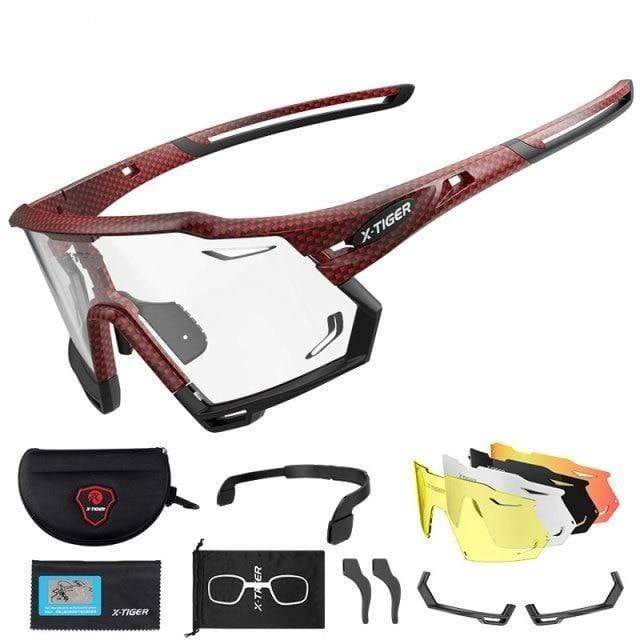 Outdoor Sports Sunglasses with Photochromic Lenses for Cycling