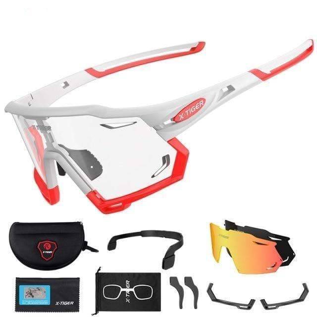 Outdoor Sports Sunglasses with Photochromic Lenses for Cycling