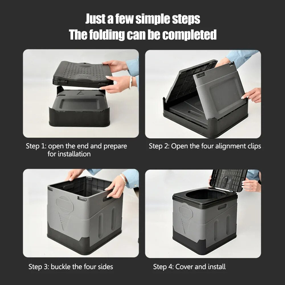 Collapsible Travel Toilet for Camping