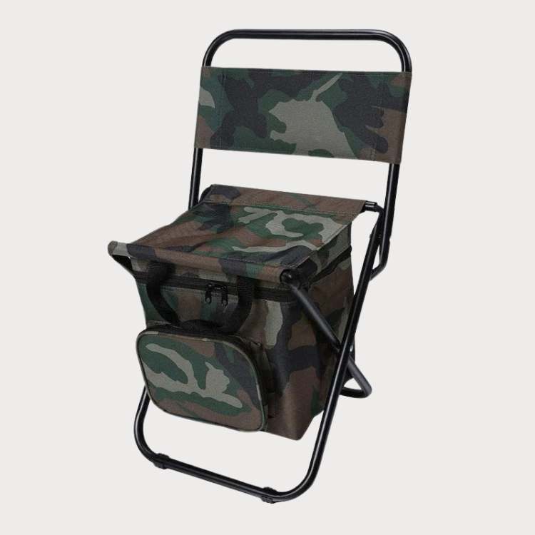 Folding Camping Chair with Cooler Bag – Portable Outdoor Seating