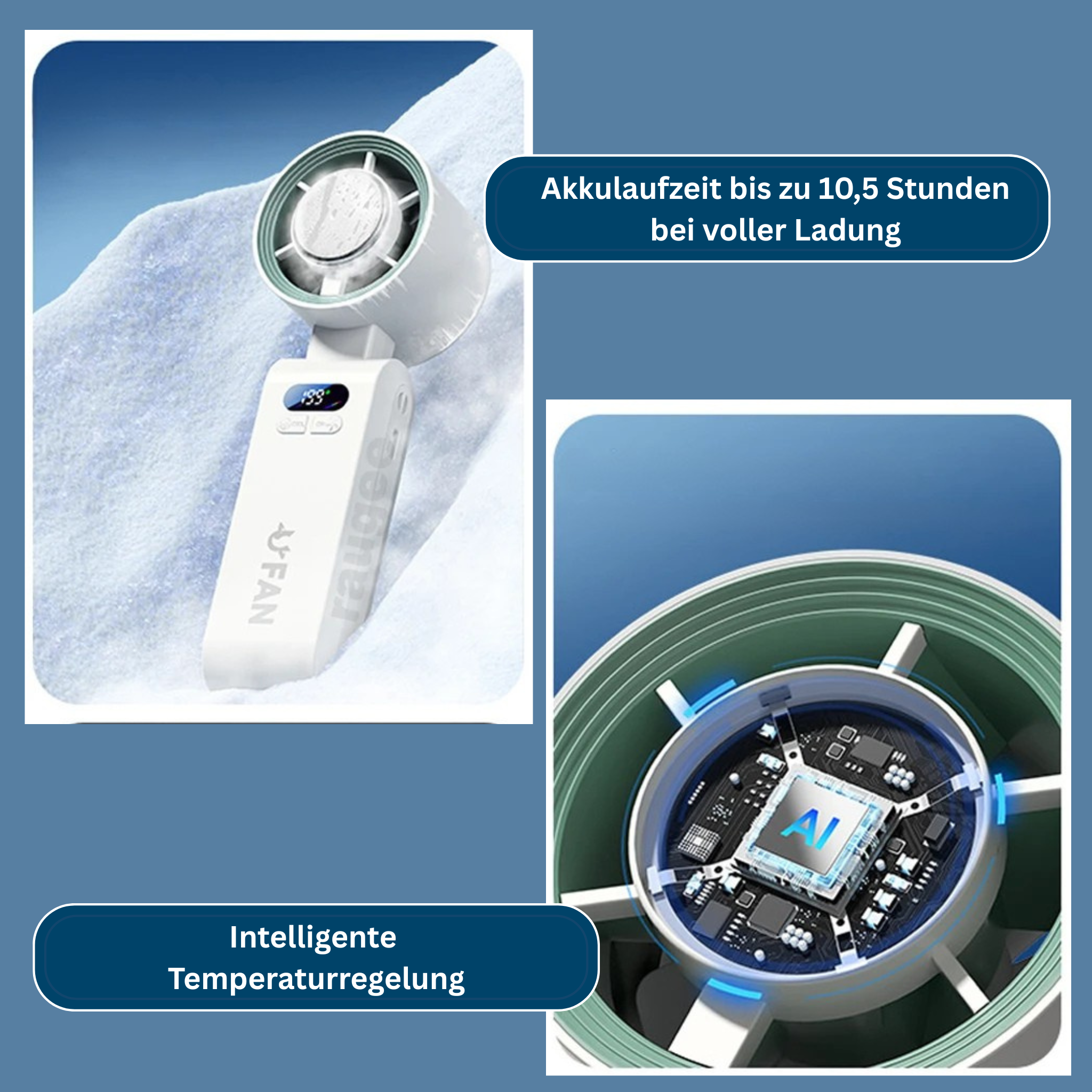 Compact Rechargeable Hand Fan