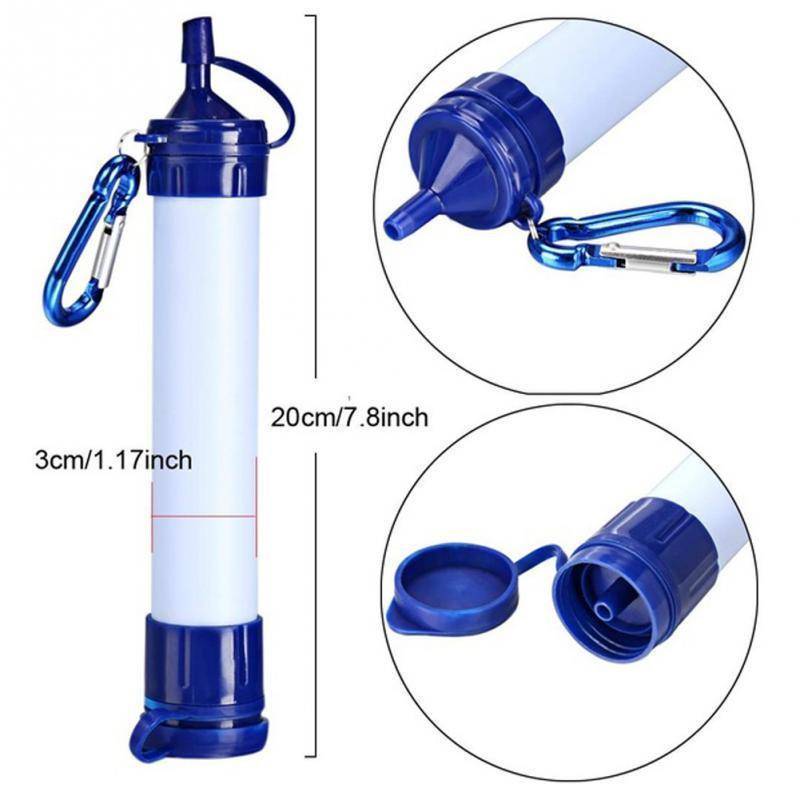 Water Filter Straw for Outdoor Survival and Emergency Use