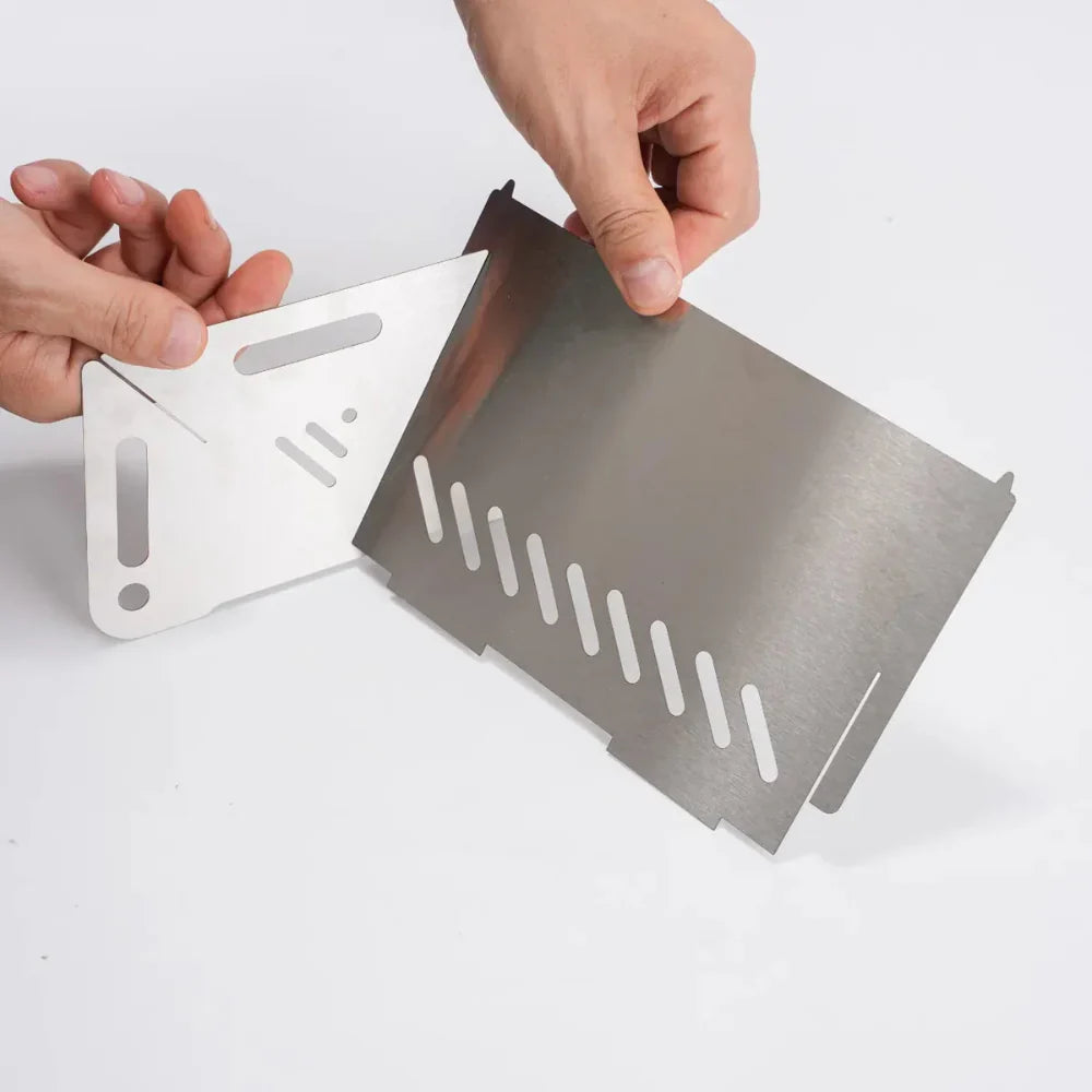 Stainless Steel Camping Grill – Portable Outdoor Cooking Device