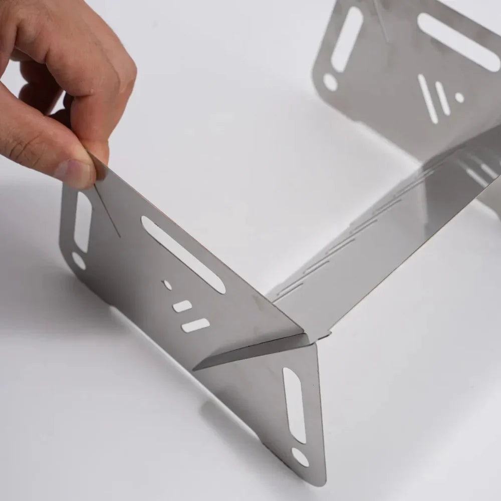 Stainless Steel Camping Grill – Portable Outdoor Cooking Device