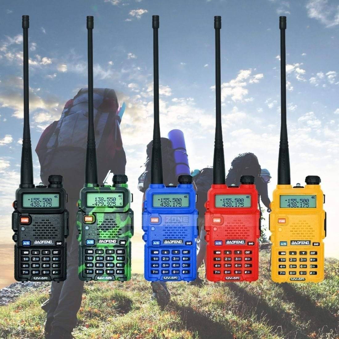 Compact Dual-Channel Walkie Talkie Kit