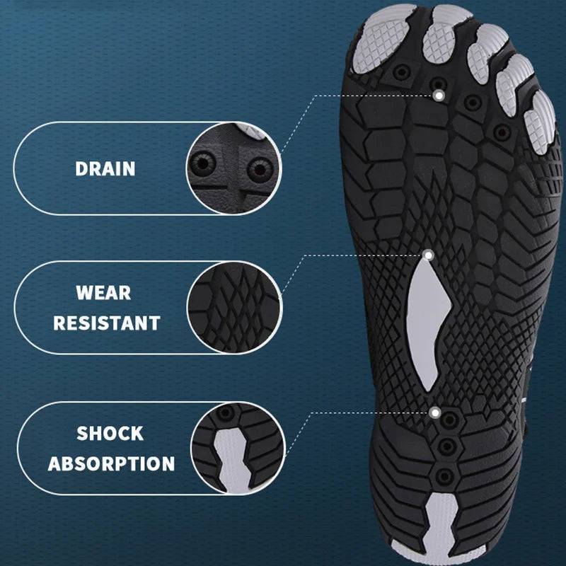 Waterproof Aqua Shoes for Quick Drying - Beach & Wading Footwear
