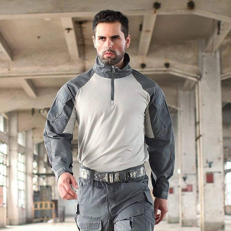 Combat Tactical Shirt with 1/4 Zip Design
