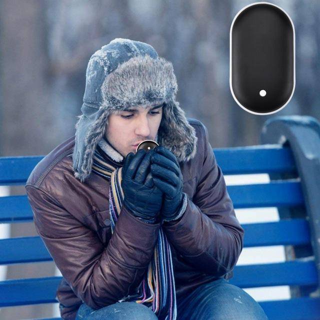 Portable Electric Hand Warmer with Rechargeable Power Bank