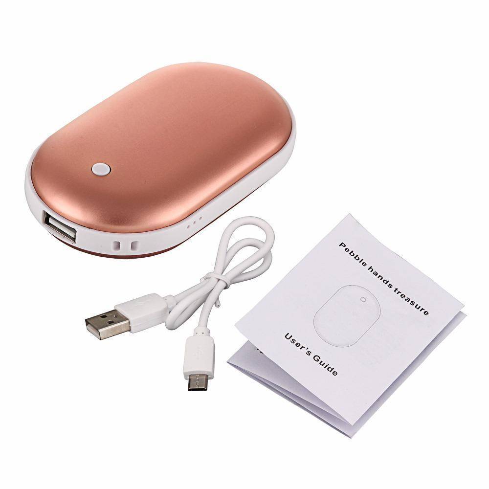 Portable Electric Hand Warmer with Rechargeable Power Bank