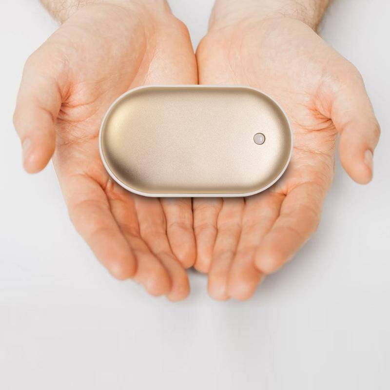 Portable Electric Hand Warmer with Rechargeable Power Bank