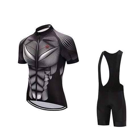MTB Cycling Jersey and Padded Shorts Set for Skull Road