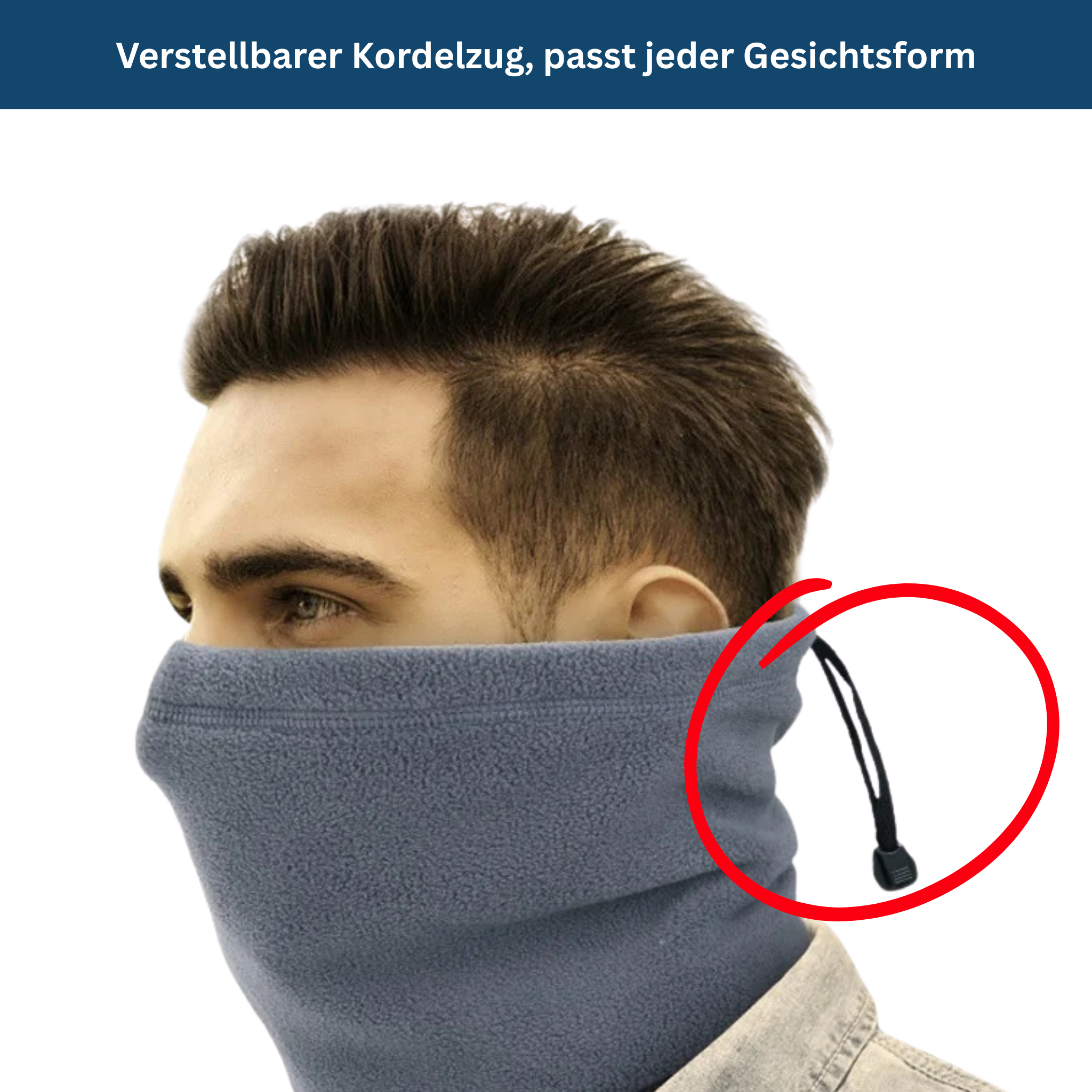 Winter Neck Warmer Made of Soft Fleece