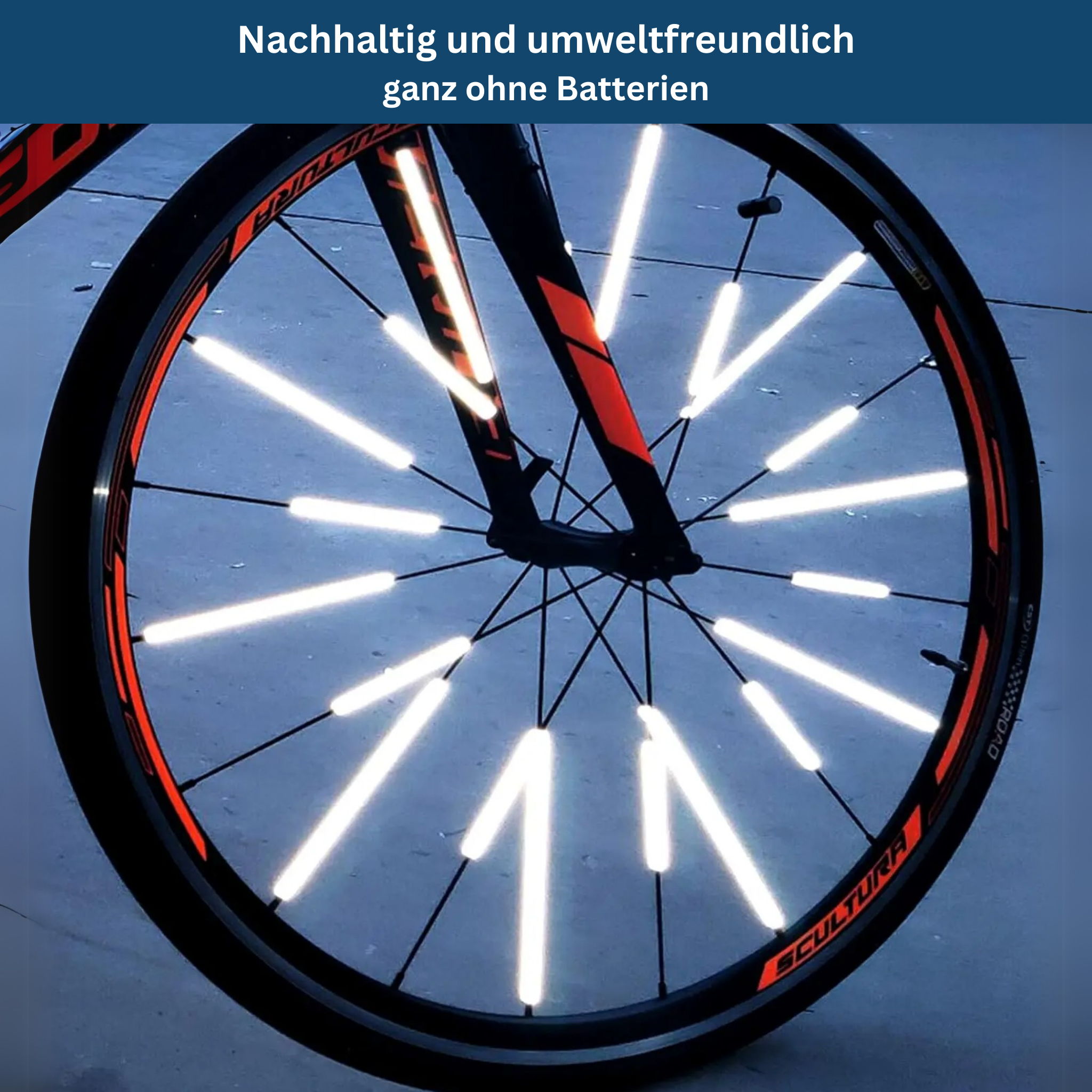 12-Pack of Bicycle Wheel Spoke Reflectors
