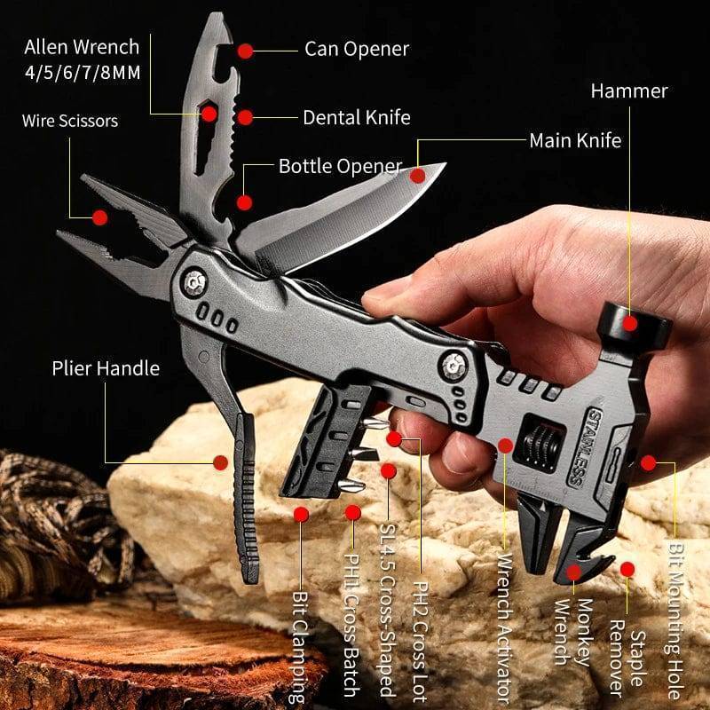 Versatile Outdoor Wrench Tool made of Stainless Steel