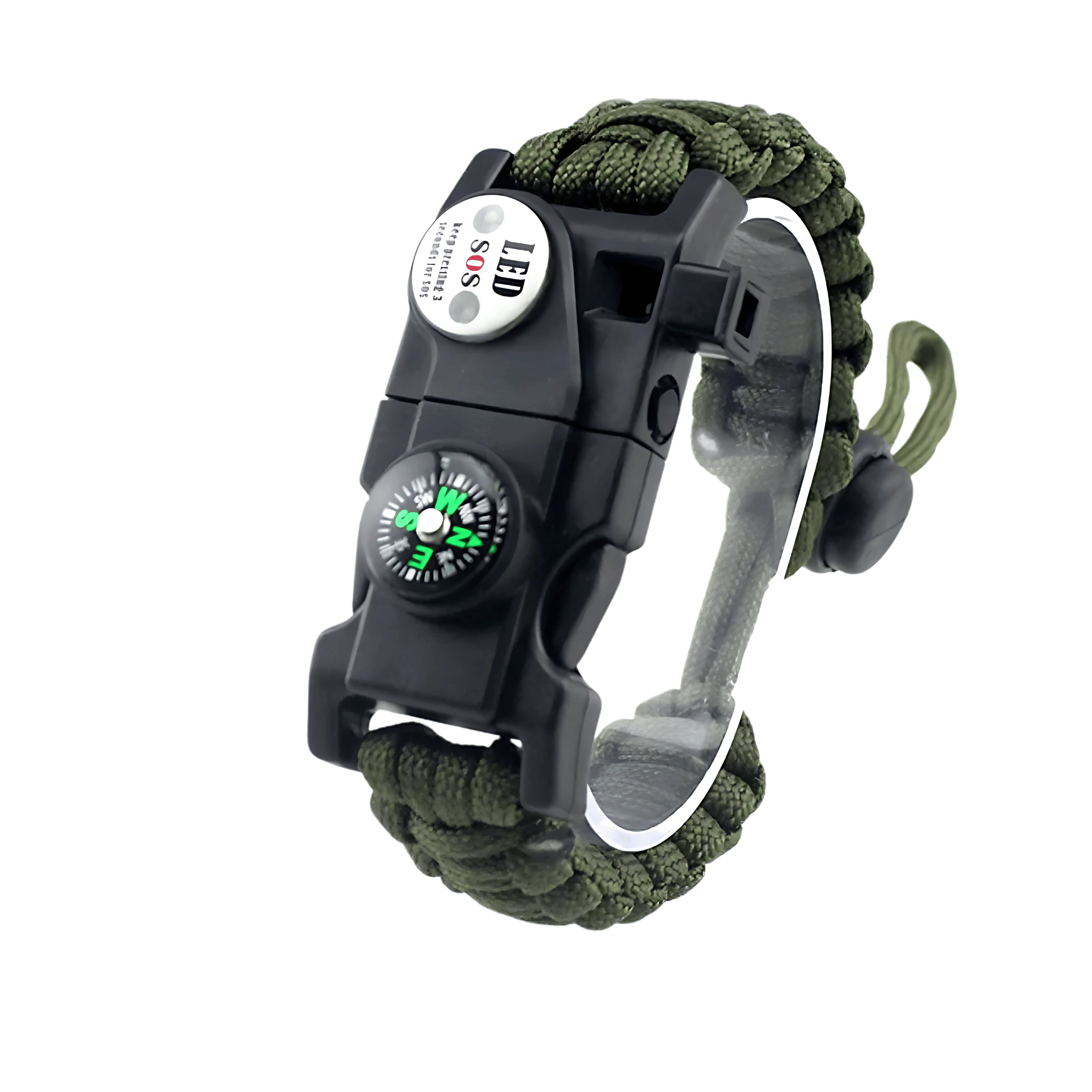 LED Compass Paracord Survival Bracelet