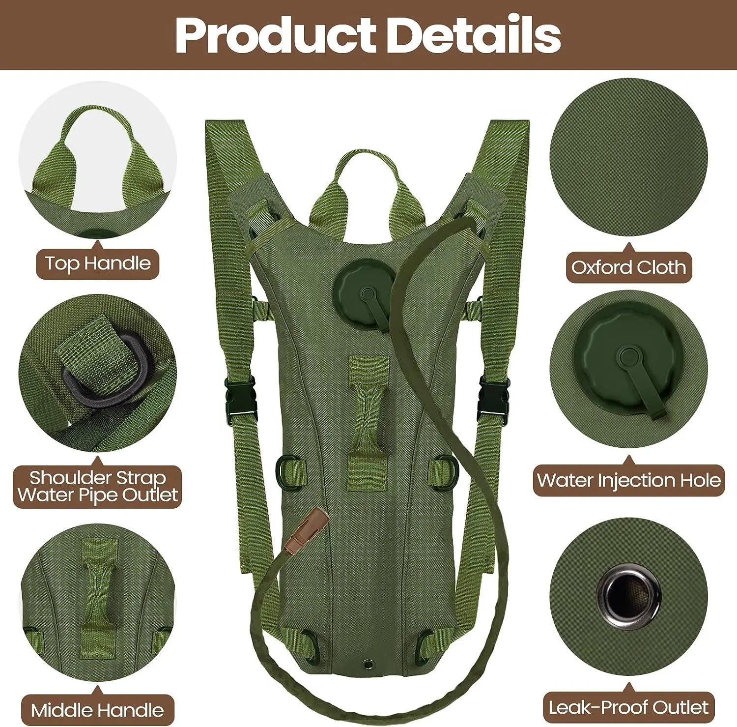 3L Bladder Tactical Water Reservoir Backpack