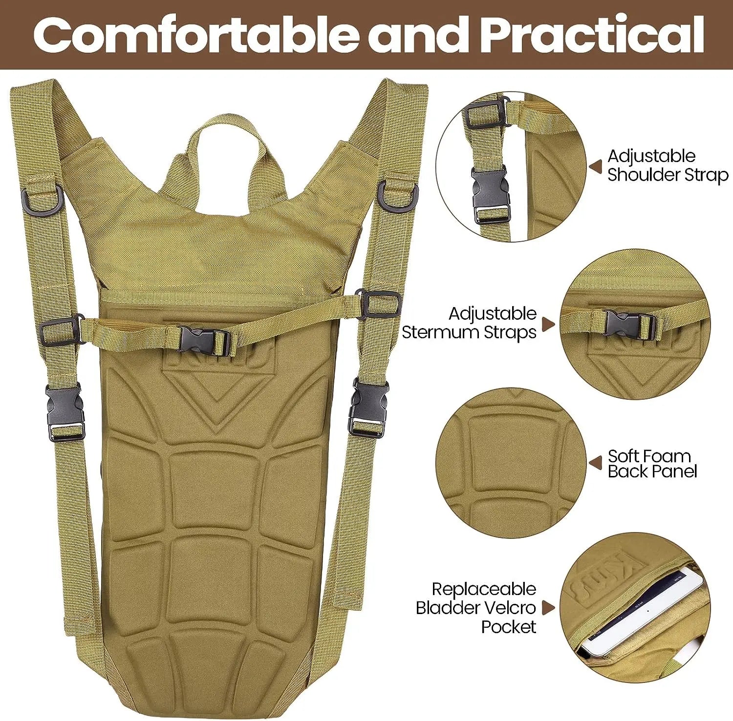 3L Bladder Tactical Water Reservoir Backpack