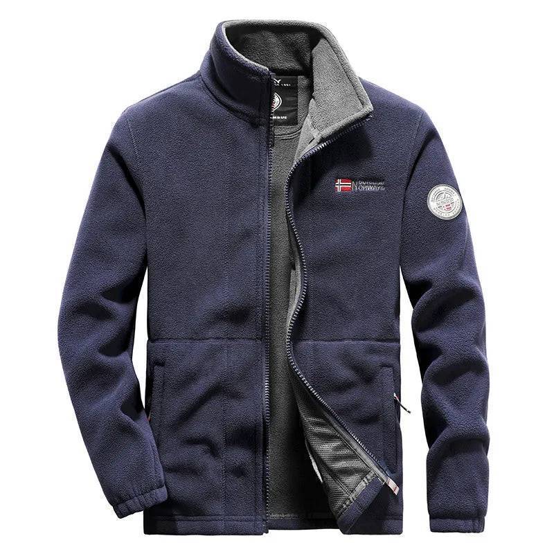 Windproof Outdoor Sports Coat - Tactical Jacket in Thermal Fleece